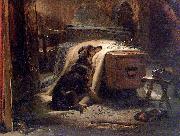 Sir Edwin Landseer The Old Shepherd's Chief Mourner painting